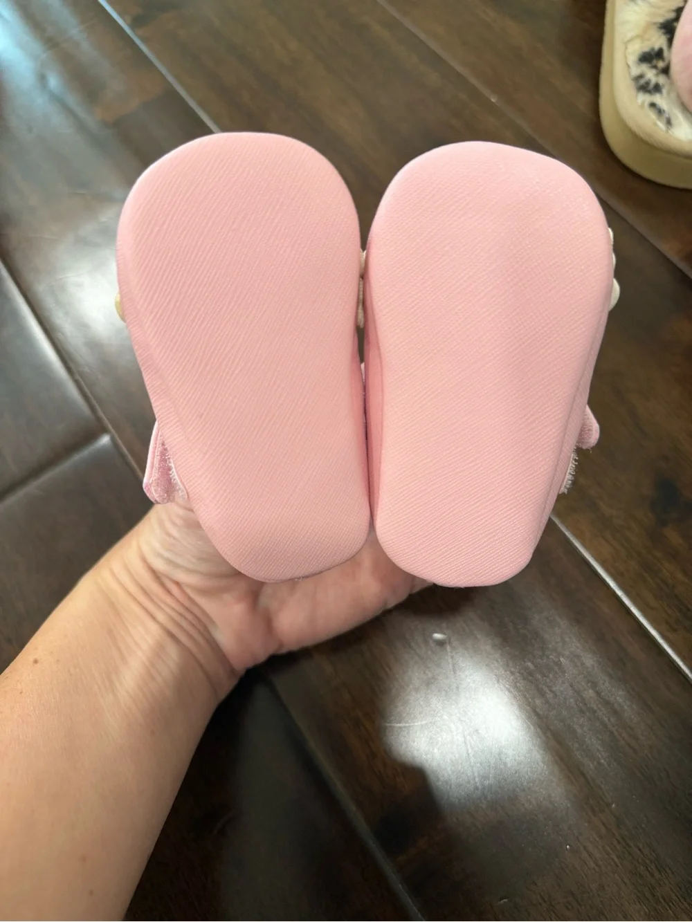 Janie and Jack Pink Butterfly Mary Janes